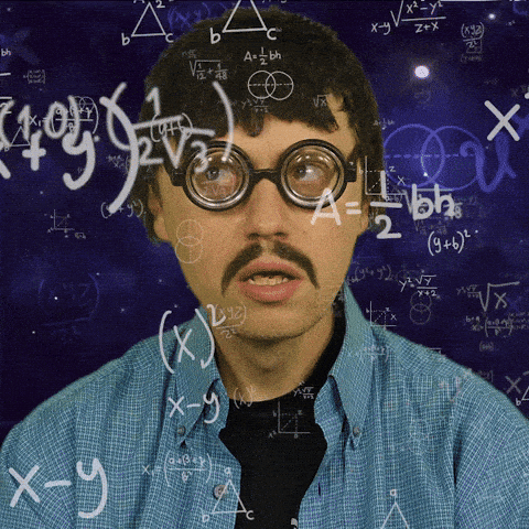 personne qui voit plein de formules dans l'air